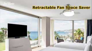 36-calowy wysuwany wentylator sufitowy LED