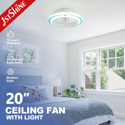 kupować Mały 20-calowy wentylator sufitowy LED z oświetleniem i temperaturą barwową 3000-6500K produkcja online
