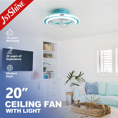 kupować 110-220V Domów Wysokiego Przepływu Powietrza Niebieski wentylator sufitowy z OEM 1stshine LED i materiałem ostrza produkcja online