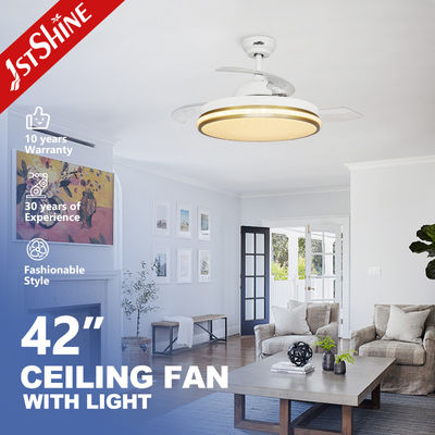 kupować Wentylator sufitowy LED z oświetleniem i chowanymi łopatkami do domu, hotelu i biura, 110-240V/50Hz-60Hz produkcja online
