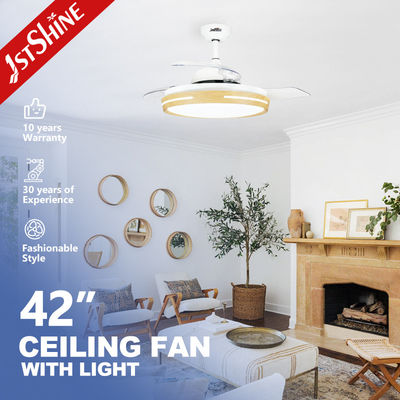 kupować Inteligentny 42-calowy wentylator sufitowy LED, niewidoczny, do sypialni i salonu produkcja online