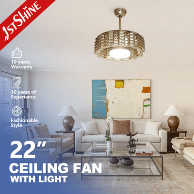 kupować Wentylator sufitowy z ukrytymi łopatkami LED, zdalnym sterowaniem i 5 prędkościami, Home Office 2022, firmy 1stshine produkcja online