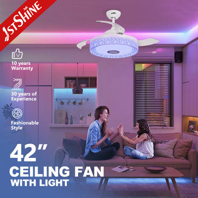 kupować Wentilator sufitowy LED sterowany zdalnie z oświetleniem 3-kolorowym i silnikiem o dużej prędkości mocy 35 W produkcja online