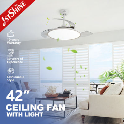 kupować Oszczędzająca miejsce niewidoczna lampa sufitowa LED z wentylatorem i chowanymi łopatkami w nowoczesnym stylu produkcja online