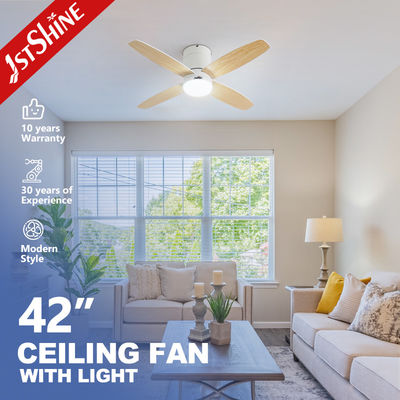 kupować 2- 1stshine 42 Inches Smart Remote LED Ceiling Fan z 4 odwracalnymi ostrzami i silnikiem produkcja online