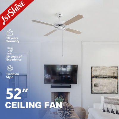 kupować Dekoracja wnętrz 35W 52 cali wentylator sufitowy z łańcuchem ciągnącym 4 Mdf Blades AC Motor produkcja online