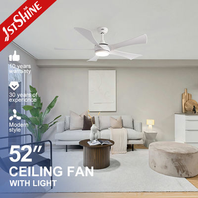 kupować Wentylator sufitowy z 5 białymi łopatkami ABS i oświetleniem LED, wentylator sufitowy 52'' z oświetleniem produkcja online