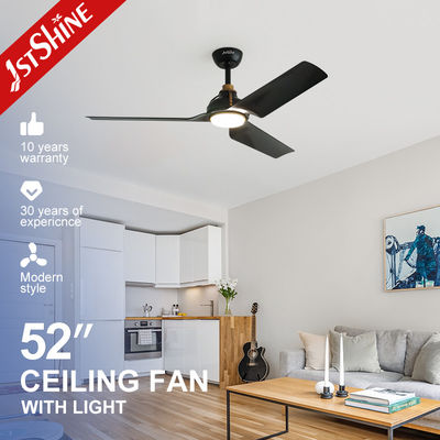 kupować Certyfikat ETL 1stshine LED ceiling fan w czarnym kolorze z materiałem ABS metalowym produkcja online
