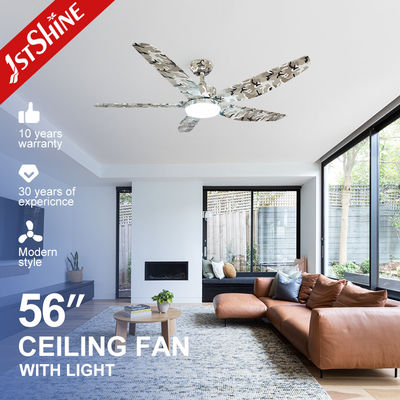kupować Wysokiej prędkości niski poziom hałasu Led Plastic Ceiling Fan Dc Motor Camouflage Color produkcja online
