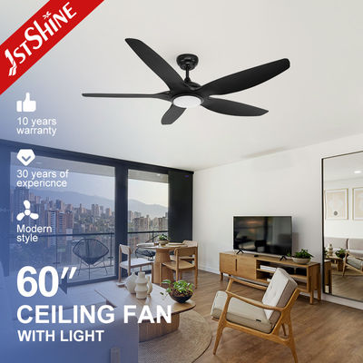 kupować Czarny nowoczesny wentylator sufitowy z LED 5 ABS produkcja online