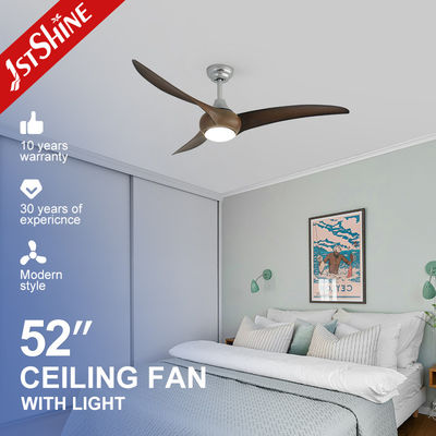 kupować Wentylator sufitowy z 52-calowymi srebrnymi łopatkami ABS, oświetleniem LED i pilotem w fantazyjnym designie produkcja online