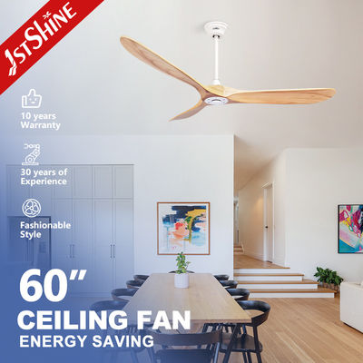 kupować Wentylator sufitowy z 3 łopatami drewnianymi o średnicy 60 cali, 5 prędkości, pilot zdalnego sterowania, 110-220V/50/60Hz produkcja online