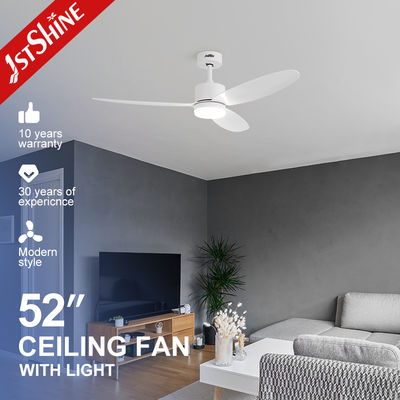kupować 52-Inch White Ceiling Fan with LED Light and Remote Control produkcja online