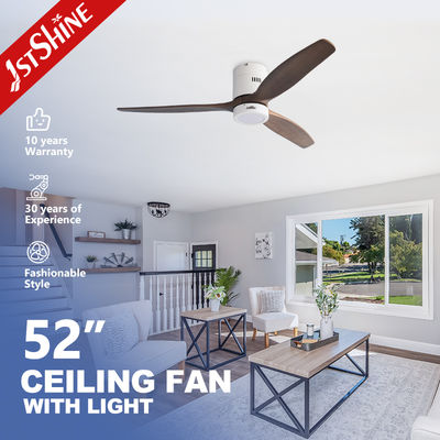 kupować 52 Inches Flush Mount LED Ceiling Fan With Light For Hotel produkcja online