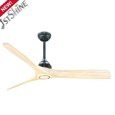 Dobra cena Drewniany wentylator sufitowy z łopatkami i pilotem, klasa efektywności energetycznej A i nowoczesny design w Internecie