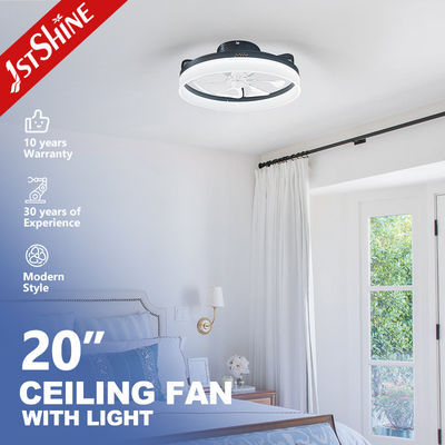 Dobra cena ABS Clear Plastic Blades 20 Inch Ceiling Fan z LED Light i Flush Mount Design w Internecie