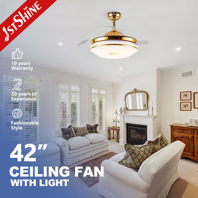 Dobra cena Ukryte Ostrza 42 cale 60W LED Wentylator sufitowy dla niższego hałasu i eleganckiej dekoracji domu w Internecie