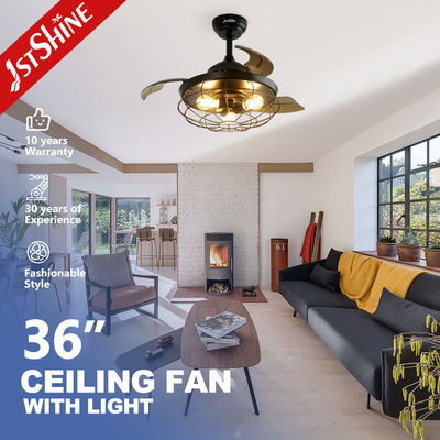 Dobra cena Ozdobny wentylator sufitowy 1stshine z chowanym wentylatorem, pilotem i światłem w Internecie