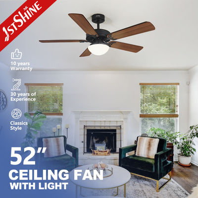 5* MDF Blades Fener sufitowy w salonie Elektryczny wentylator chłodnego powietrza E27 LED