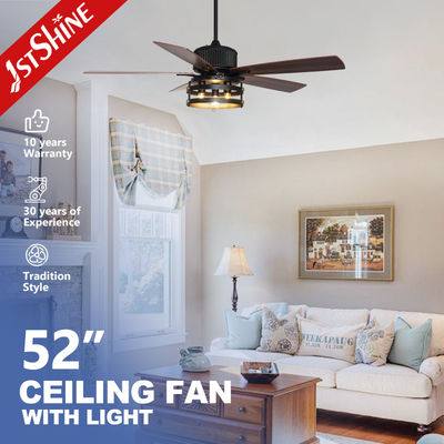 1stshine Wnętrza MDF Blades 220V Dom Miękkie oświetlenie Sufity z żarówkami