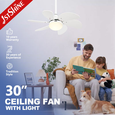 Wentylator sufitowy 1stshine z białymi łopatkami i 6 prędkościami, napięcie wejściowe 110-240V/50Hz-60Hz