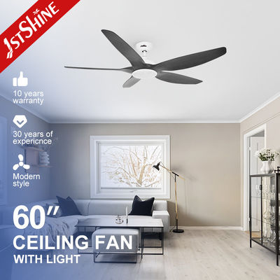 Indoor Room 60-inch LED Ceiling Fan with 5 ABS Plastic Blades and Energy Efficiency