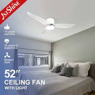 2022 Design 52 inches LED Lighting Ceiling Mounted Fan with Metal Lamp Body Material
