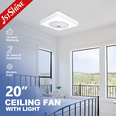Dobra cena 20 cali Mini Dimmable Led Ceiling Fan 7 PC Blades White Finished dla użytku wewnętrznego w Internecie
