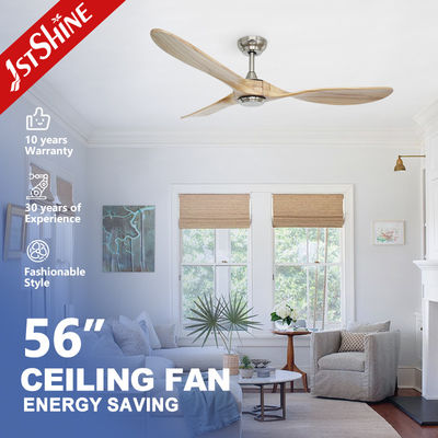 1stshine 56'' drewniany wentylator sufitowy z naturalną energią wiatrową i szybką oszczędnością energii
