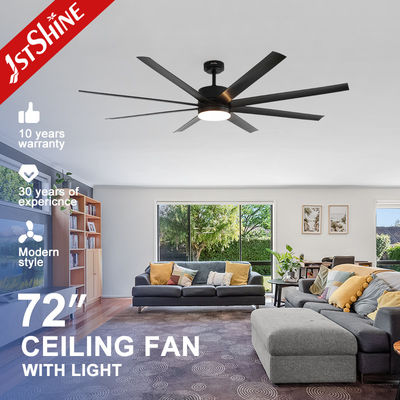 Dobra cena 6 prędkości odwracalny silnik prądu stałego Wielkie wentylatory sufitowe z lampami i zdalnym sterowaniem aplikacją w Internecie