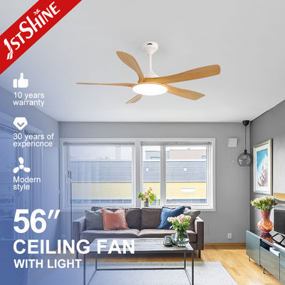 Dobra cena 56-Inch Ceiling Fan with LED Light – DC Motor, 5 Blades, Acrylic Lampshade w Internecie