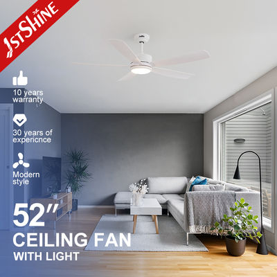 Dobra cena Modern White Ceiling Fan With Light For Living Room ABS blade w Internecie